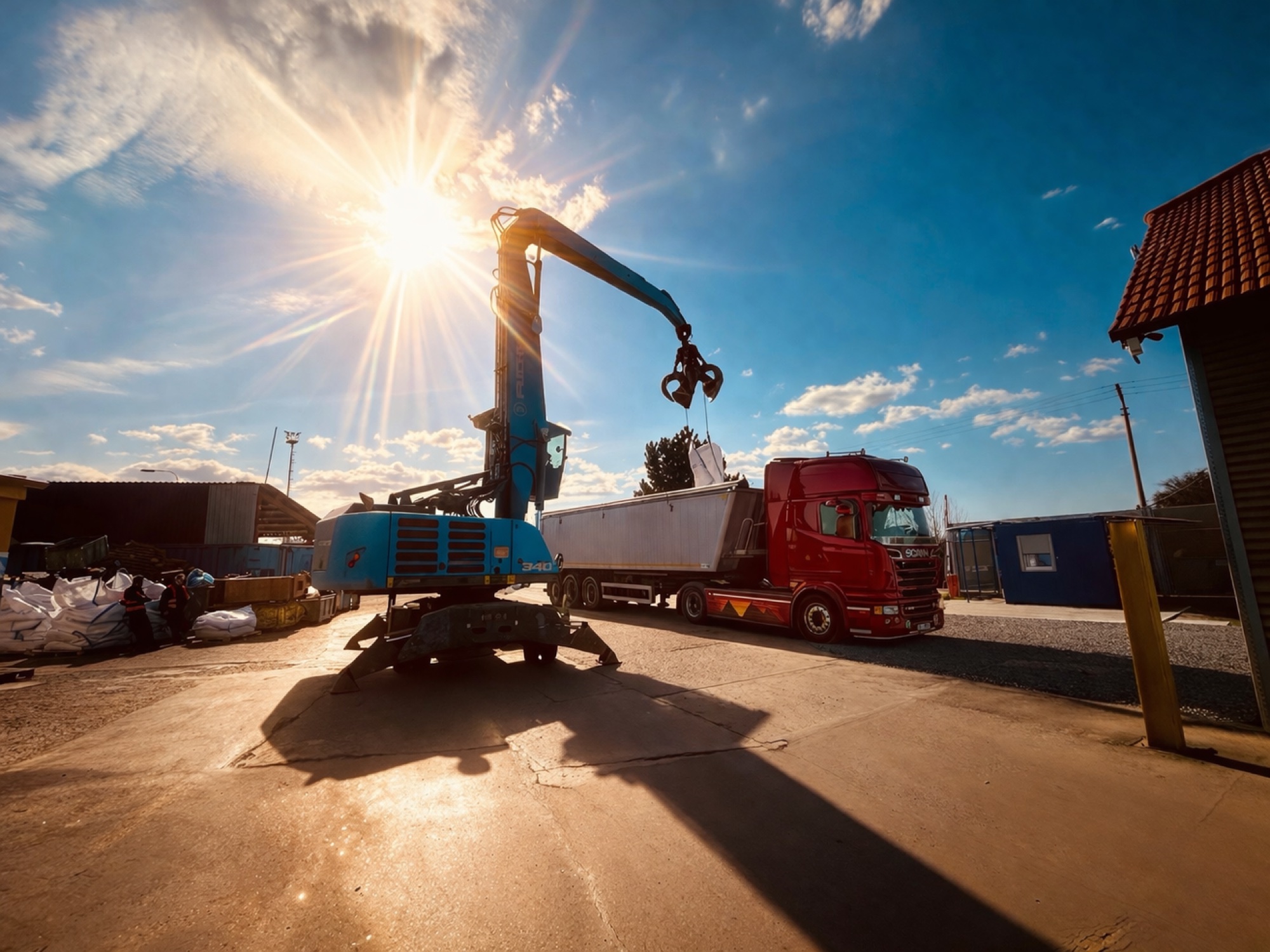 Novotný Transport při nakládce sypkého materiálu